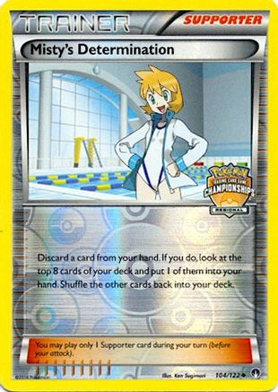 Misty's Determination (Regional Championships) 104/122  - Reverse Holofoil League & Championship Cards - Promo