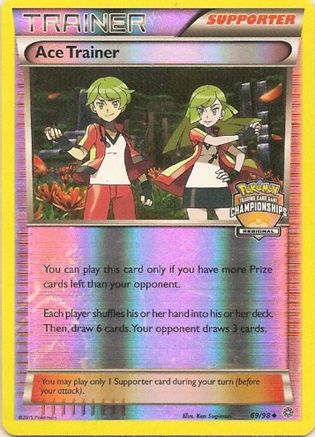 Ace Trainer (Regional Championships) 069/98  - Reverse Holofoil League & Championship Cards - Promo