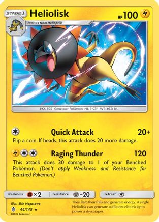 Heliolisk 044  SM  Guardians Rising - Rare