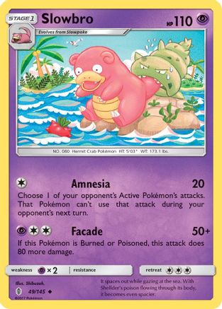 Slowbro 049/145  SM  Guardians Rising - Uncommon