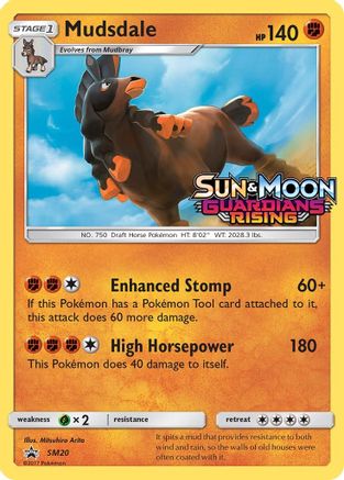 Mudsdale (Prerelease) SM20  - Holofoil SM Promos - Promo