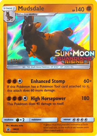 Mudsdale (Prerelease) [Staff] SM20  - Holofoil SM Promos - Promo