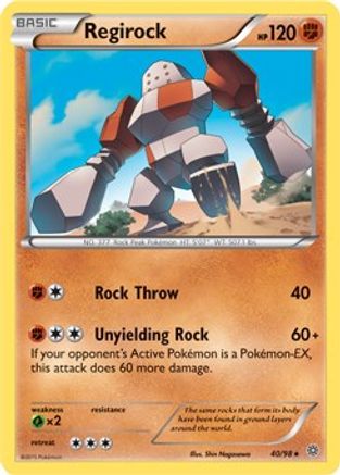 Regirock (XY Ancient Origins) 040/098  - Holofoil Deck Exclusives - Holo Rare