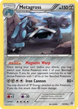 Metagross (XY Ancient Origins) 049/098  - Holofoil Deck Exclusives - Holo Rare