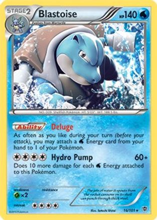 Blastoise (BW Plasma Blast) 016/101  Deck Exclusives - Rare