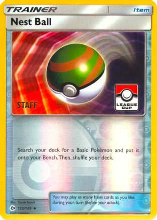 Nest Ball (League Cup) [Staff] 123/149  - Reverse Holofoil League & Championship Cards - Promo