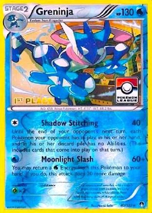 Greninja (Pokemon League) [1st Place] 040/122  - Reverse Holofoil League & Championship Cards - Promo