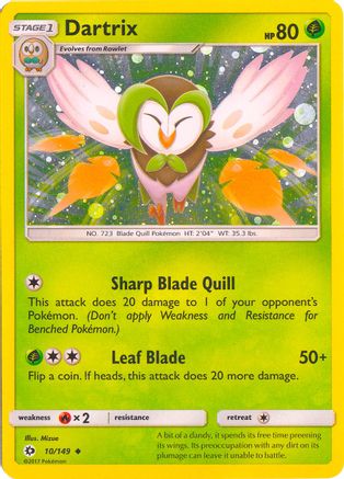Dartrix (Cosmos Holo) 010/149  - Holofoil Blister Exclusives - Promo