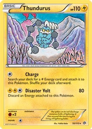 Thundurus (BW Legendary Treasures) 050/113  Deck Exclusives - Rare