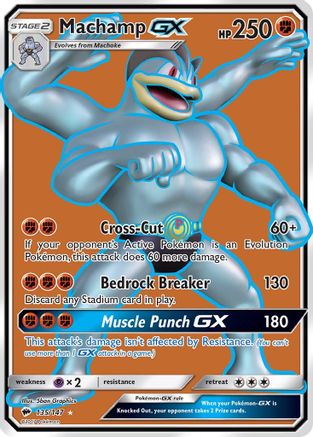 Machamp GX (Full Art) 135/147  - Holofoil SM  Burning Shadows - Ultra Rare