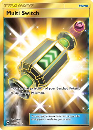 Multi Switch (Secret) 164  - Holofoil SM  Burning Shadows - Secret Rare