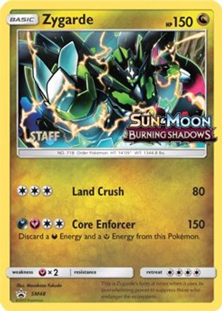 Zygarde (Prerelease) [Staff] SM48  - Holofoil SM Promos - Promo