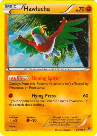 Hawlucha (Cosmos Holo) 063/111  - Holofoil Blister Exclusives - Promo