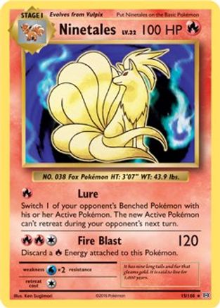 Ninetales (XY Evolutions)  015/108  Deck Exclusives - Rare
