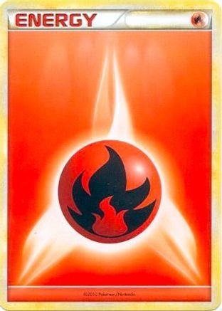 Fire Energy (2010 Unnumbered HGSS Style Non (2010 Unnumbered HGSS Style Non-Holo)  League & Championship Cards - Promo