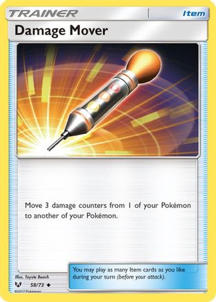 Damage Mover 058/73  - Reverse Holofoil Shining Legends - Uncommon