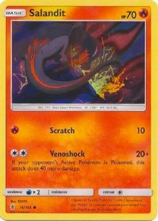 Salandit (Collection Promo) 015/145  - Holofoil League & Championship Cards - Promo