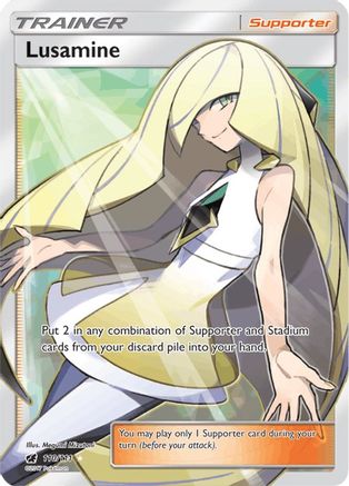 Lusamine (Full Art) 110/111  - Holofoil SM  Crimson Invasion - Ultra Rare