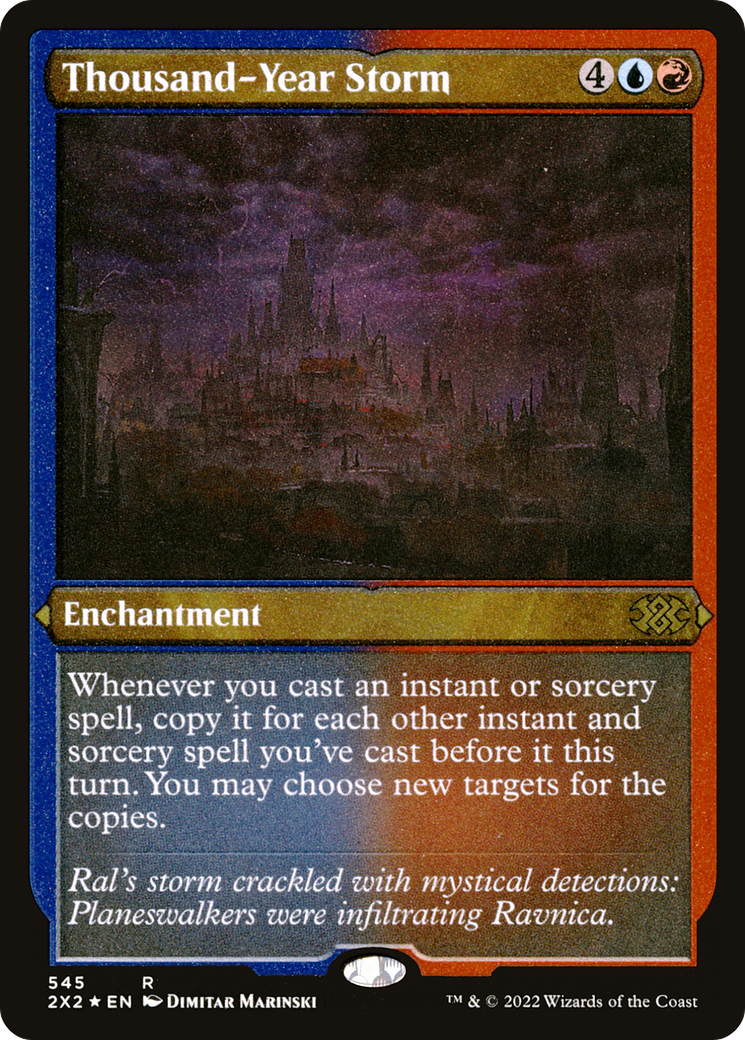 Thousand-Year Storm (Foil Etched) (2X2-545) - Double Masters 2022 Foil