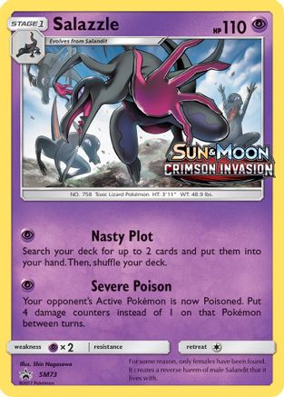 Salazzle (Prerelease) SM73  - Holofoil SM Promos - Promo