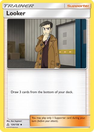 Looker 126/156  - Reverse Holofoil SM  Ultra Prism - Uncommon