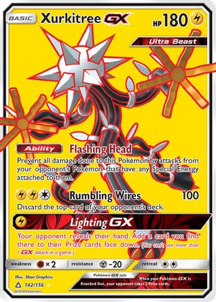 Xurkitree GX (Full Art) 142  - Holofoil SM  Ultra Prism - Ultra Rare