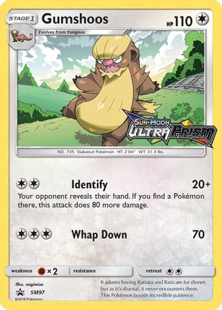 Gumshoos (Prerelease) SM97  - Holofoil SM Promos - Promo
