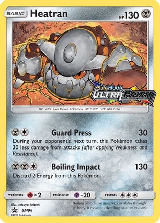 Heatran (Prerelease) SM96  - Holofoil SM Promos - Promo