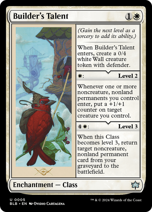 Builder's Talent (BLB-005) - Bloomburrow Foil