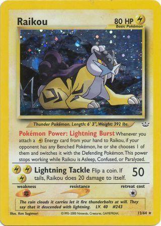 Raikou (13) (13) 013/64  - Unlimited Holofoil Neo Revelation - Holo Rare