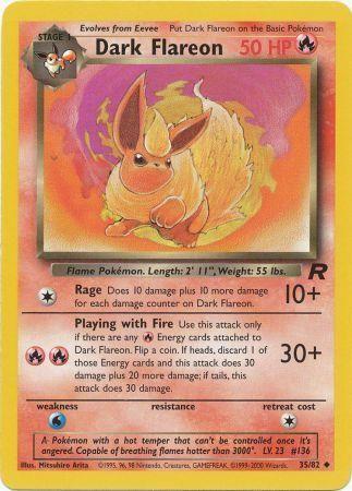 Dark Flareon 035/82  - Unlimited Team Rocket - Uncommon