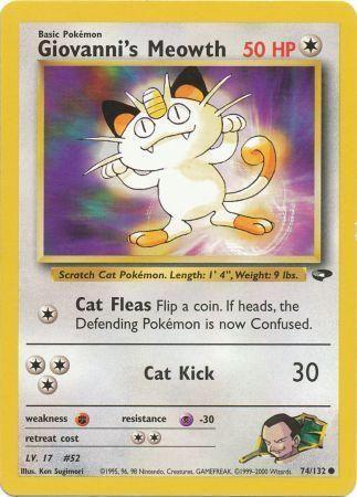 Giovanni's Meowth (74) (74) 074/132  - Unlimited Gym Challenge - Common