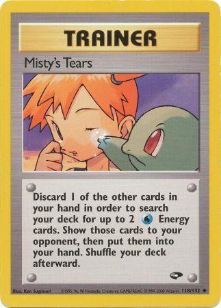 Misty's Tears 118/132  - Unlimited Gym Challenge - Uncommon