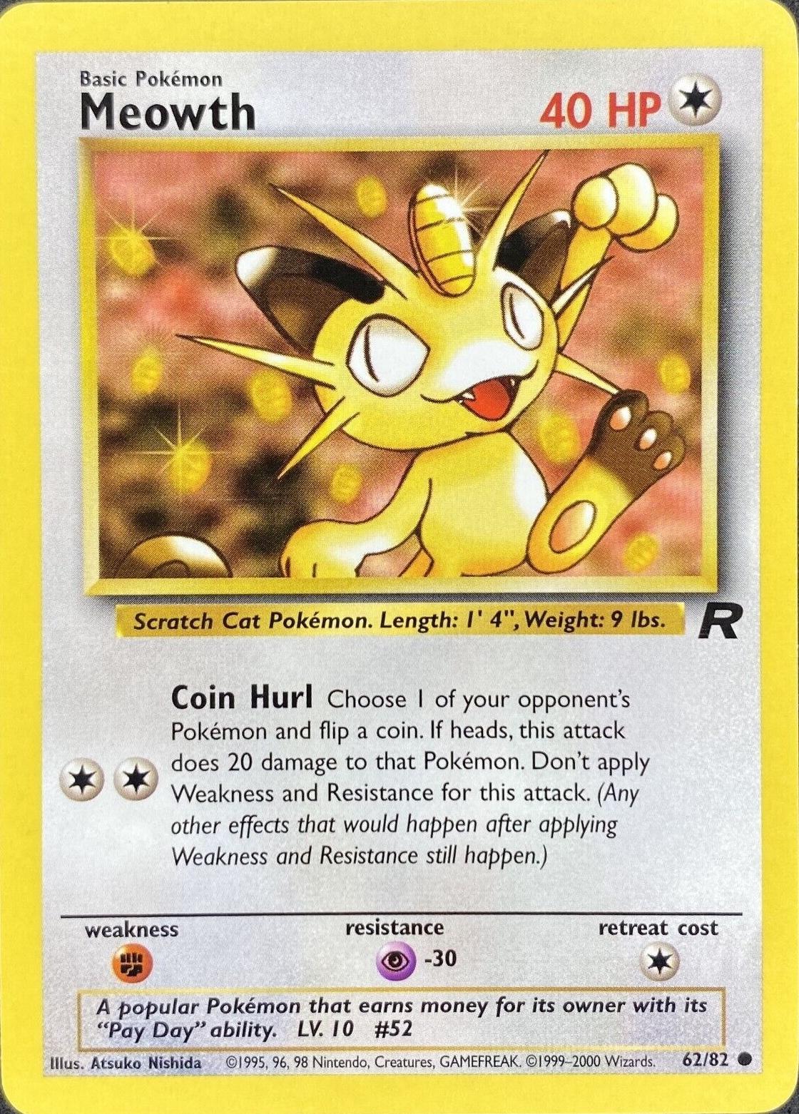 Meowth 062/82  - Unlimited Team Rocket - Common