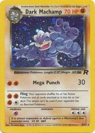 Dark Machamp (10) (10) 010/82  - Unlimited Holofoil Team Rocket - Holo Rare