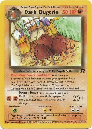Dark Dugtrio (23) (23) 023/82  - Unlimited Team Rocket - Rare