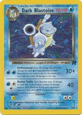 Dark Blastoise (3) (3) 003/82  - Unlimited Holofoil Team Rocket - Holo Rare