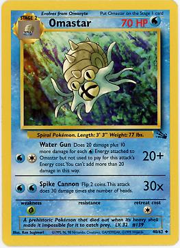 Omastar 040/62  - Unlimited Fossil - Uncommon