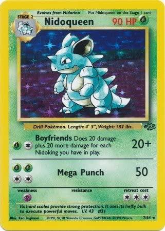 Nidoqueen (7) (7) 007/64  - Unlimited Holofoil Jungle - Holo Rare