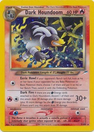 Dark Houndoom 007  - Unlimited Holofoil Neo Destiny - Holo Rare