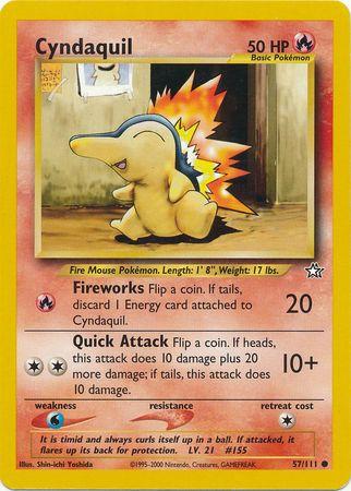 Cyndaquil (57) (57) 057/111  - Unlimited Neo Genesis - Common