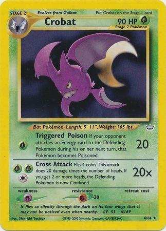 Crobat 004/64  - Unlimited Holofoil Neo Revelation - Holo Rare