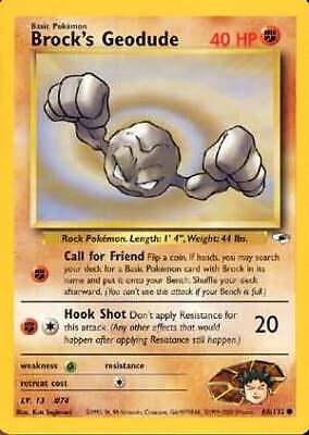 Brock's Geodude (66) (66) 066/132  - Unlimited Gym Heroes - Common