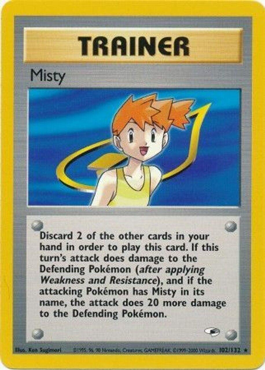 Misty (102) (102) 102/132  - Unlimited Gym Heroes - Rare