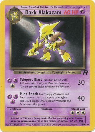 Dark Alakazam (18) (18) 018/82  - Unlimited Team Rocket - Rare