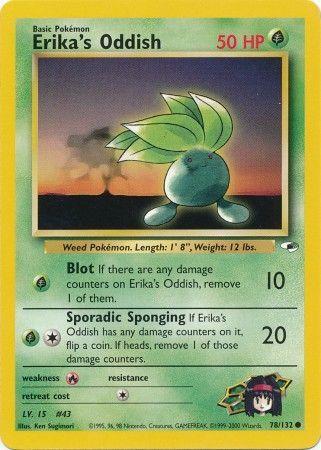 Erika's Oddish (78) (78) 078/132  - Unlimited Gym Heroes - Common