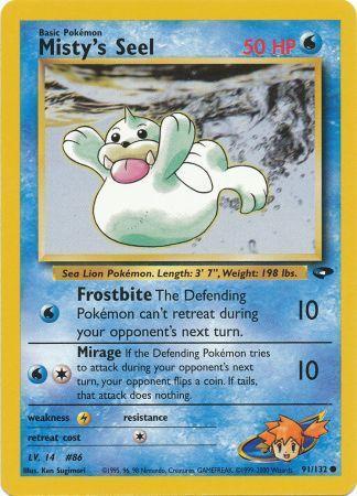 Misty's Seel 091/132  - Unlimited Gym Challenge - Common