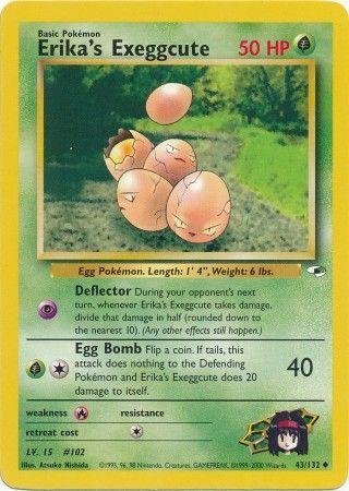 Erika's Exeggcute (43) (43) 043/132  - Unlimited Gym Heroes - Uncommon