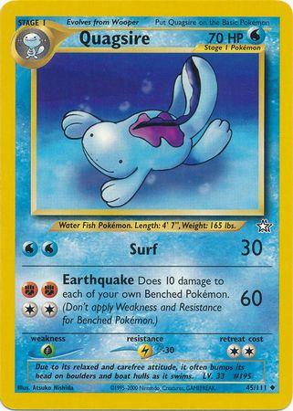 Quagsire 045/111  - Unlimited Neo Genesis - Uncommon