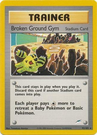 Broken Ground Gym 092  - Unlimited Neo Destiny - Rare